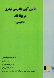 www.payane.ir - قانون آیین دادرسی کیفری در بوته ی نقد (دادرسی)